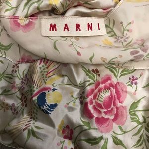 Rare Marni silk tank top blouse. Tie back